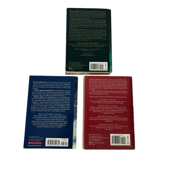 Rick Riordan Books/Novel Heros Of Olympus Book 1,2,3 Legends, Myths, Magic Lot/3 - Picture 2 of 8